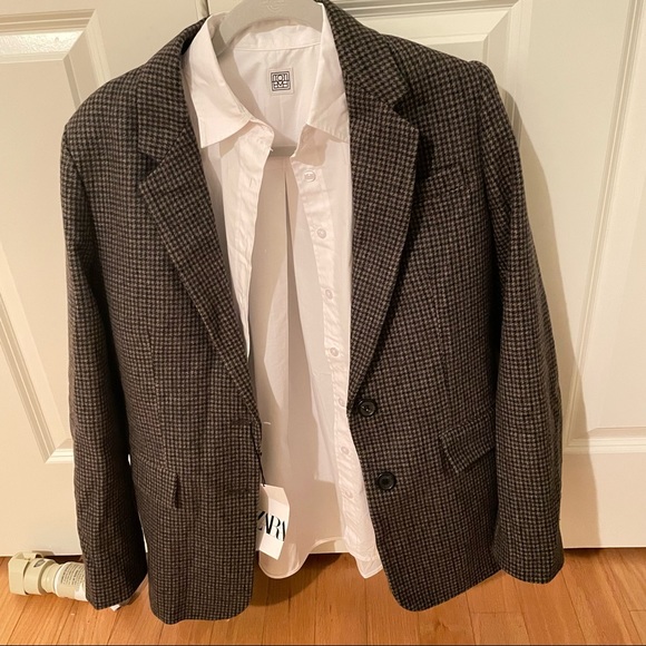 zara wool blazer with elbow patch - Picture 5 of 6